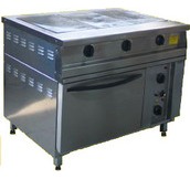 Плита электрическая напольная с духовым шкафом ПЭП-0,51М-ДШ (вся нерж)